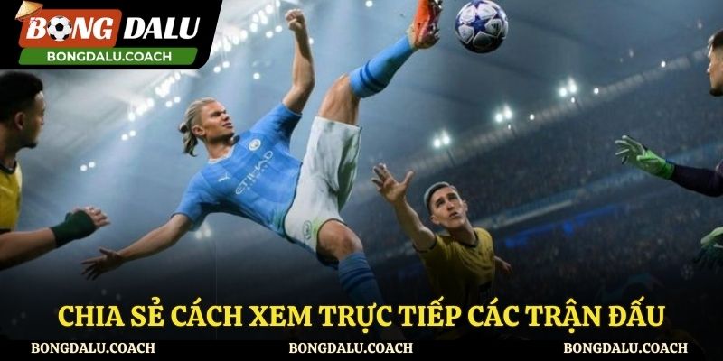 Các bước để theo dõi các trận bóng trực tiếp